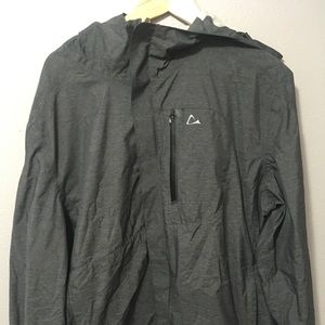Gray men’s rain jacket